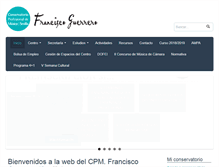 Tablet Screenshot of conservatoriofranciscoguerrero.es